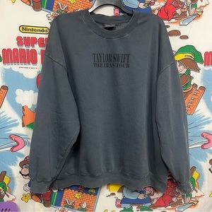 NEW 2XL Taylor Swift The Eras Tour Blue Crewneck Sweatshirt